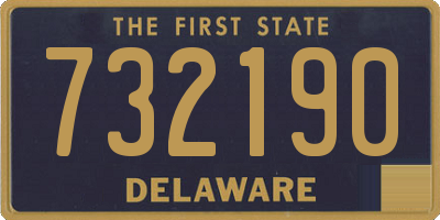 DE license plate 732190