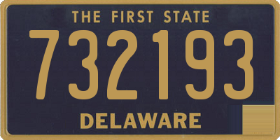 DE license plate 732193