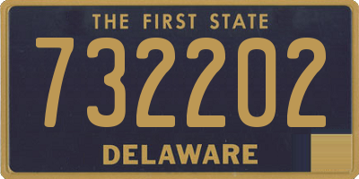 DE license plate 732202