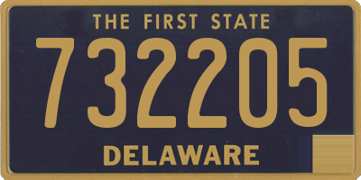 DE license plate 732205