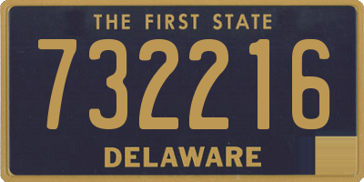 DE license plate 732216