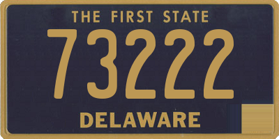 DE license plate 73222
