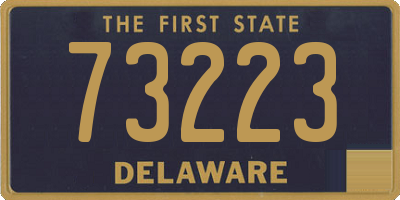 DE license plate 73223