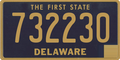 DE license plate 732230