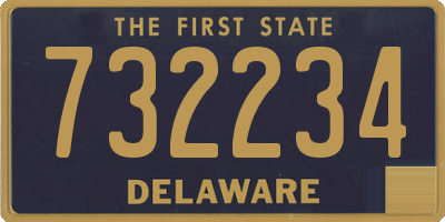 DE license plate 732234