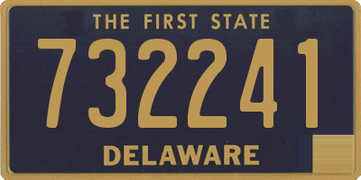 DE license plate 732241