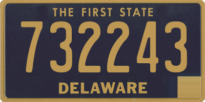 DE license plate 732243