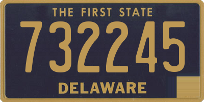 DE license plate 732245