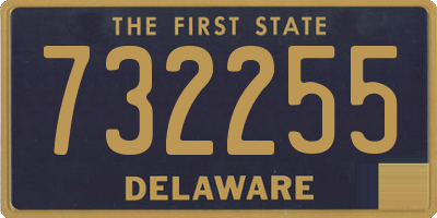 DE license plate 732255