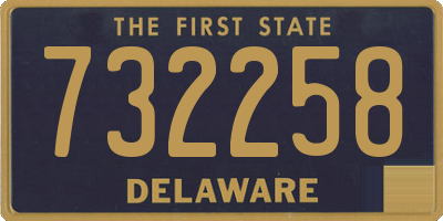 DE license plate 732258