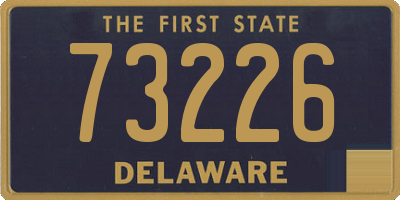 DE license plate 73226