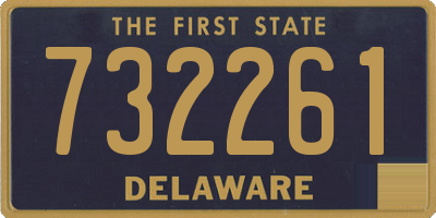 DE license plate 732261