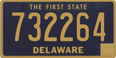 DE license plate 732264