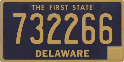 DE license plate 732266