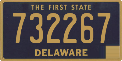 DE license plate 732267