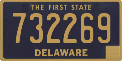 DE license plate 732269