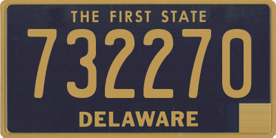 DE license plate 732270