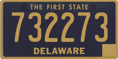 DE license plate 732273