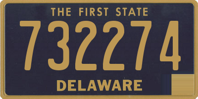 DE license plate 732274