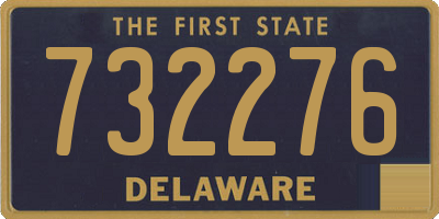 DE license plate 732276