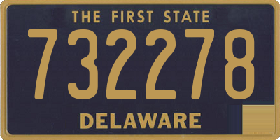 DE license plate 732278