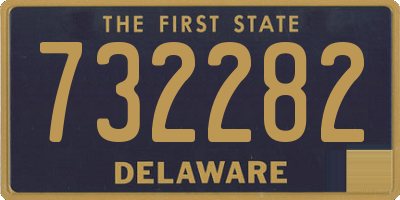 DE license plate 732282