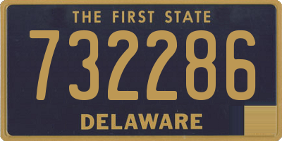 DE license plate 732286
