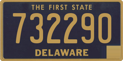 DE license plate 732290
