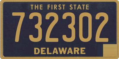 DE license plate 732302