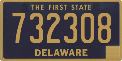DE license plate 732308