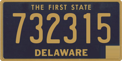 DE license plate 732315