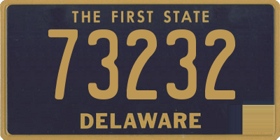 DE license plate 73232