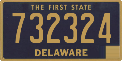 DE license plate 732324