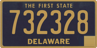 DE license plate 732328