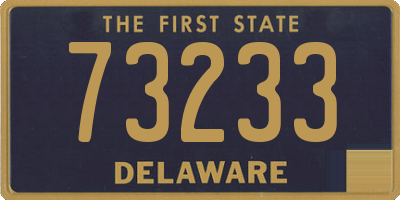DE license plate 73233