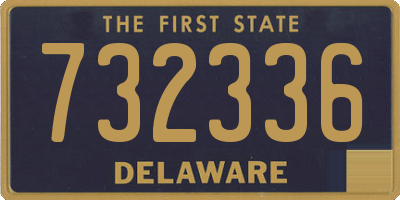 DE license plate 732336