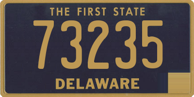DE license plate 73235