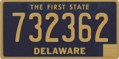DE license plate 732362