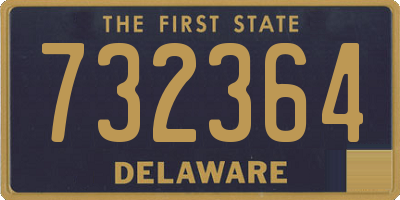 DE license plate 732364