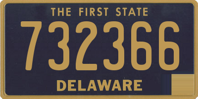 DE license plate 732366