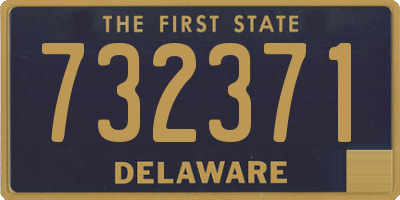 DE license plate 732371