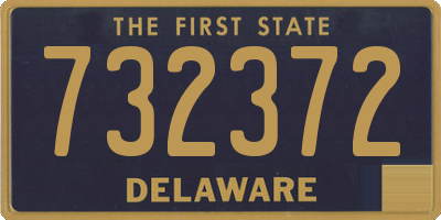 DE license plate 732372