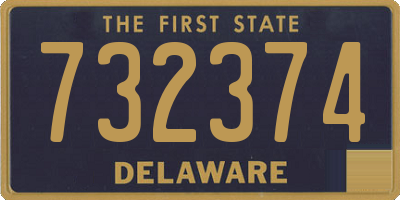 DE license plate 732374