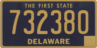 DE license plate 732380