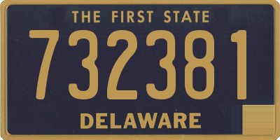 DE license plate 732381