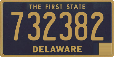DE license plate 732382