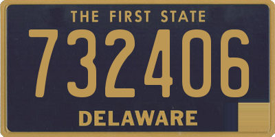 DE license plate 732406