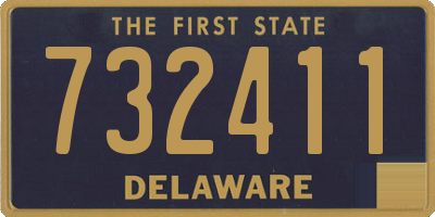 DE license plate 732411