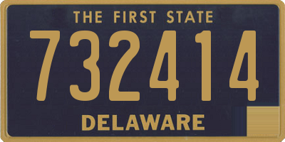 DE license plate 732414