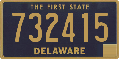 DE license plate 732415